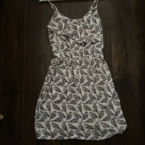 Dynamite black and white bird dress